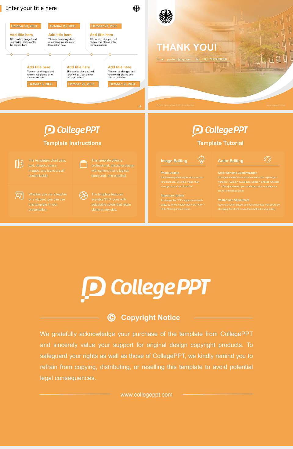 Federal University of Public Administration Lecture Sharing and Networking Event PPT Template4:3 ratio PPT effect preview image4