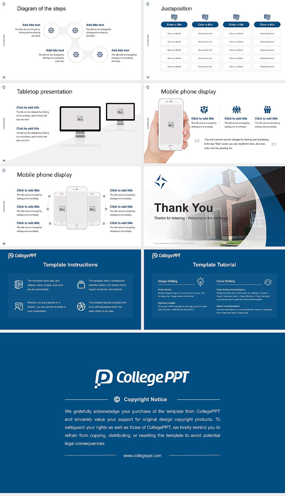 German Police University Competition/Entrepreneurship Contest PPT Template16:9 ratio PPT effect preview image9