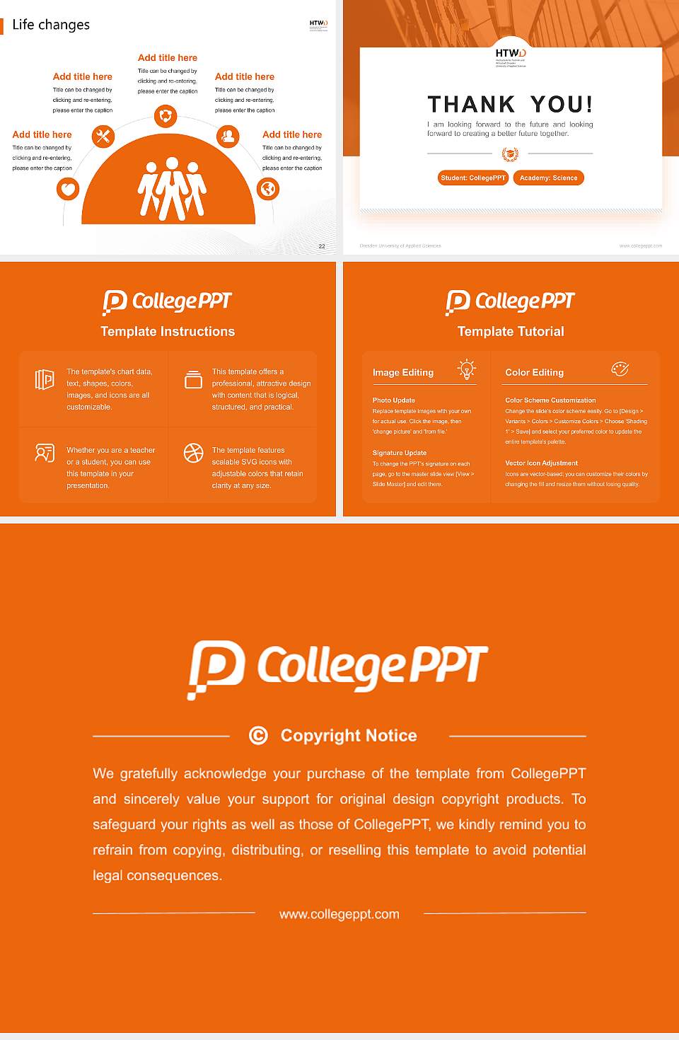 Dresden University of Applied Sciences National Scholarship Defense PPT Template4:3 ratio PPT effect preview image4
