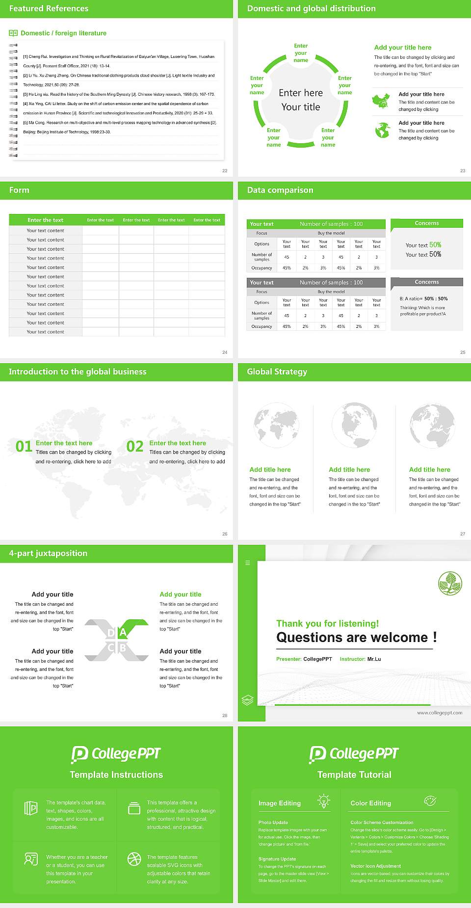 Fulda University of Applied Sciences Thesis Proposal/Graduation Defense PPT Template4:3 ratio PPT effect preview image4