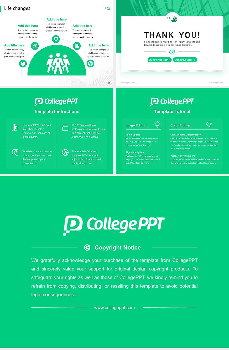Furtwangen University National Scholarship Defense PPT Template4:3 ratio PPT effect preview image4