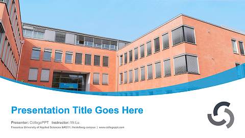 Fresenius University of Applied Sciences – Heidelberg campus Course/Courseware Creation PPT Template