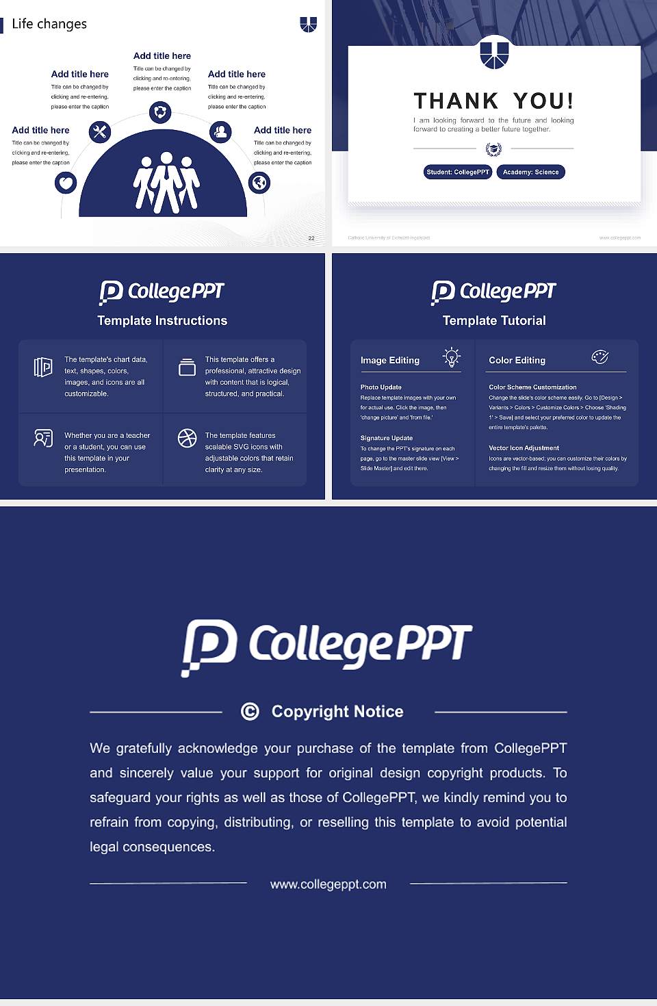 Catholic University of Eichstätt-Ingolstadt National Scholarship Defense PPT Template4:3 ratio PPT effect preview image4