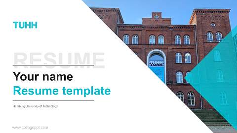 Hamburg University of Technology Resume PPT Template