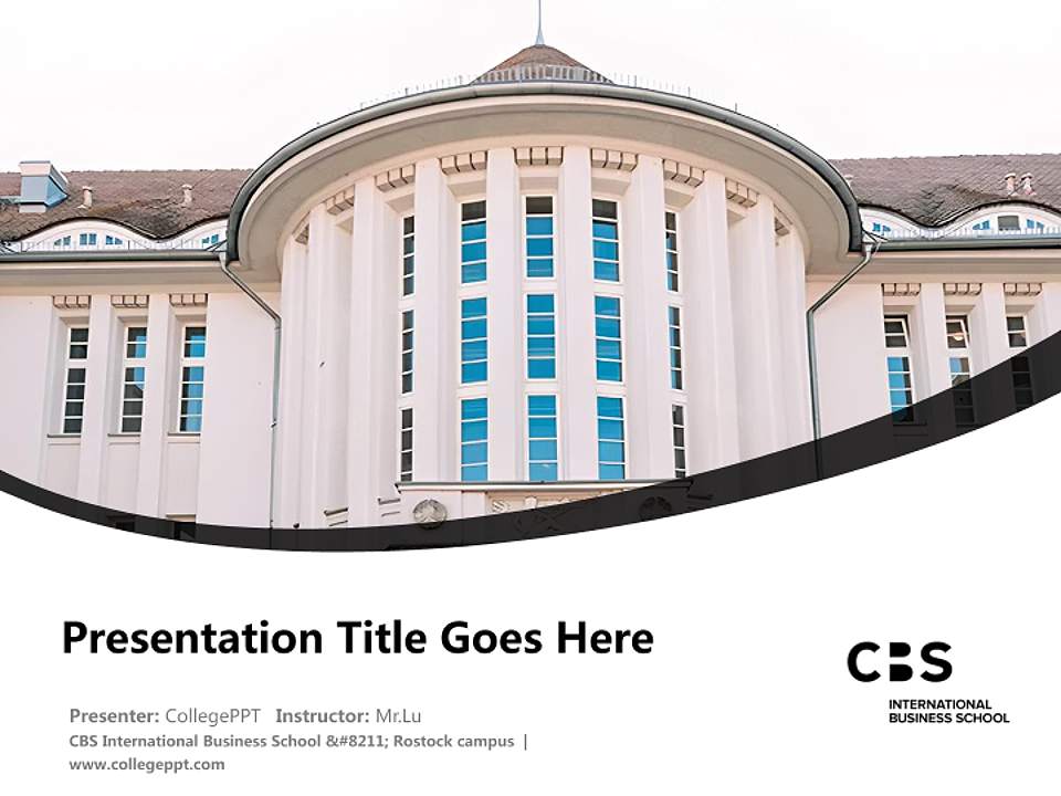 CBS International Business School – Rostock campus Course/Courseware Creation PPT Template4:3 ratio PPT effect preview image5