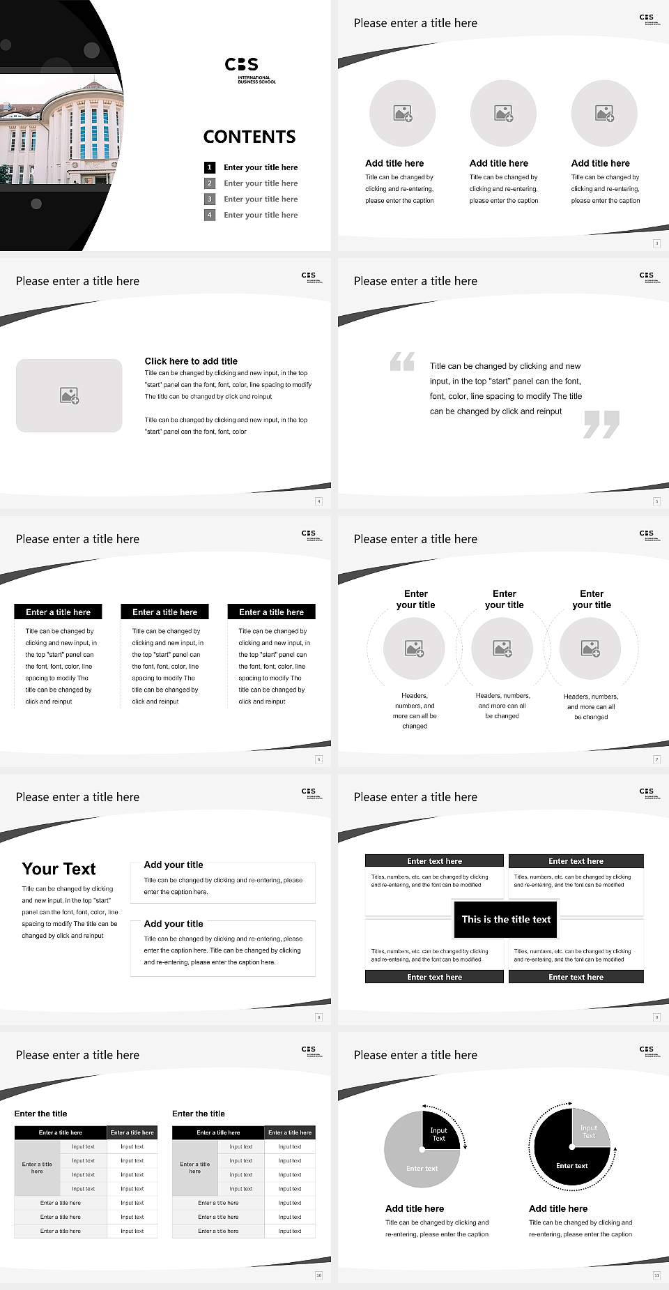 CBS International Business School – Rostock campus Course/Courseware Creation PPT Template4:3 ratio PPT effect preview image2