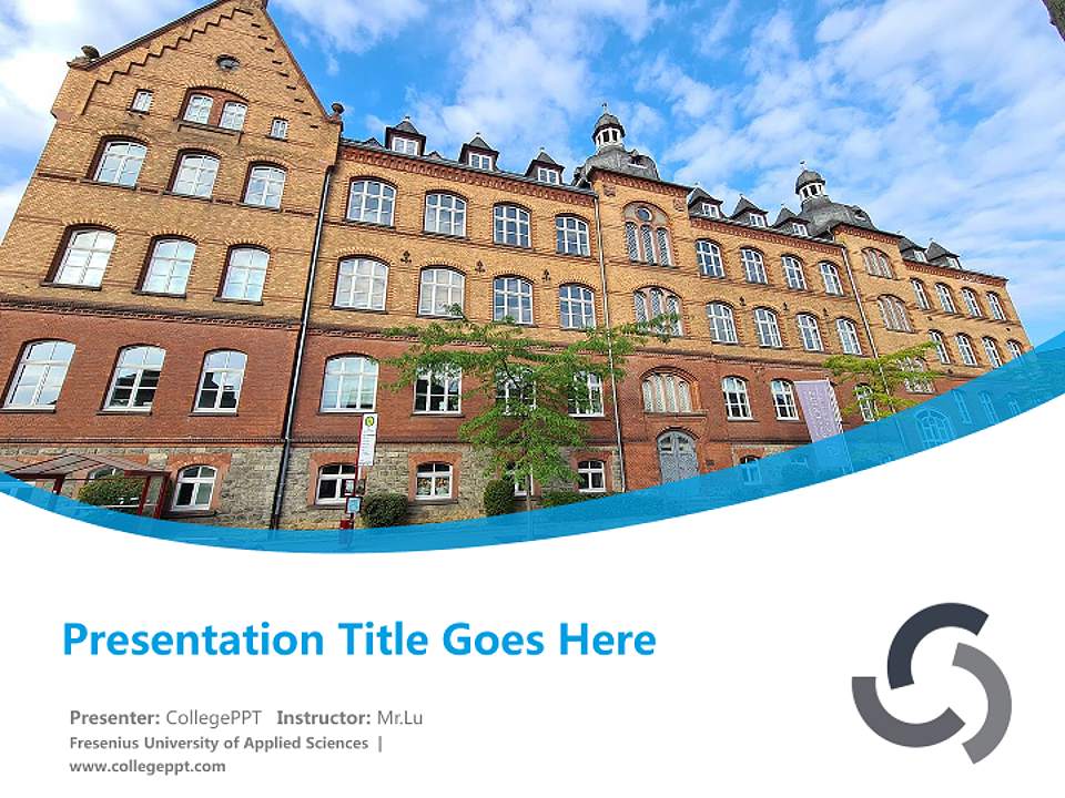 Fresenius University of Applied Sciences Course/Courseware Creation PPT Template4:3 ratio PPT effect preview image5