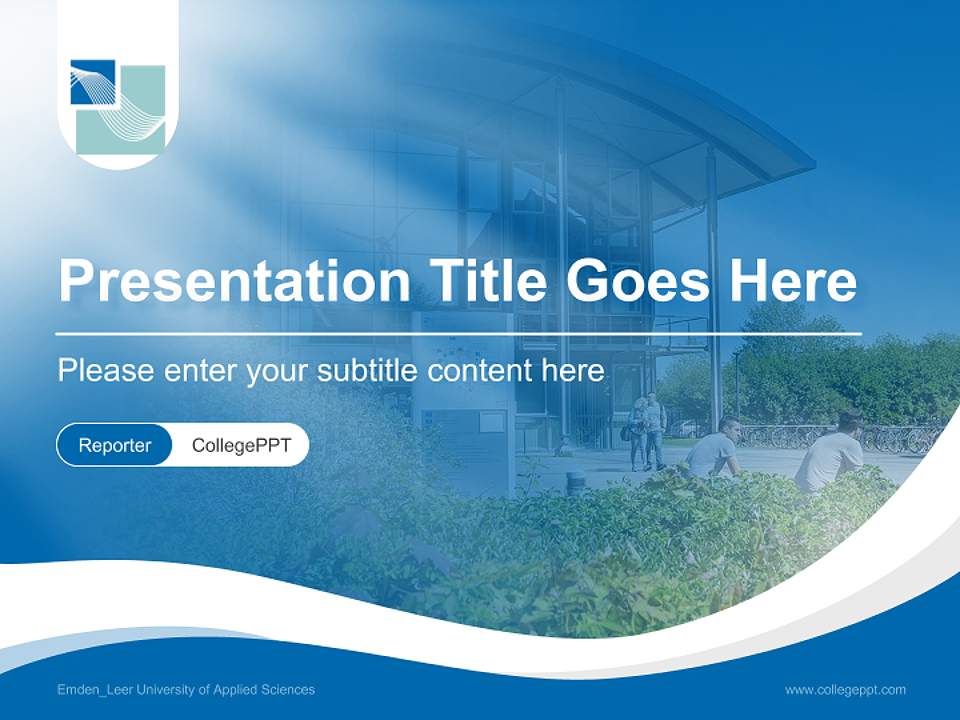 Emden_Leer University of Applied Sciences Lecture Sharing and Networking Event PPT Template4:3 ratio PPT effect preview image4