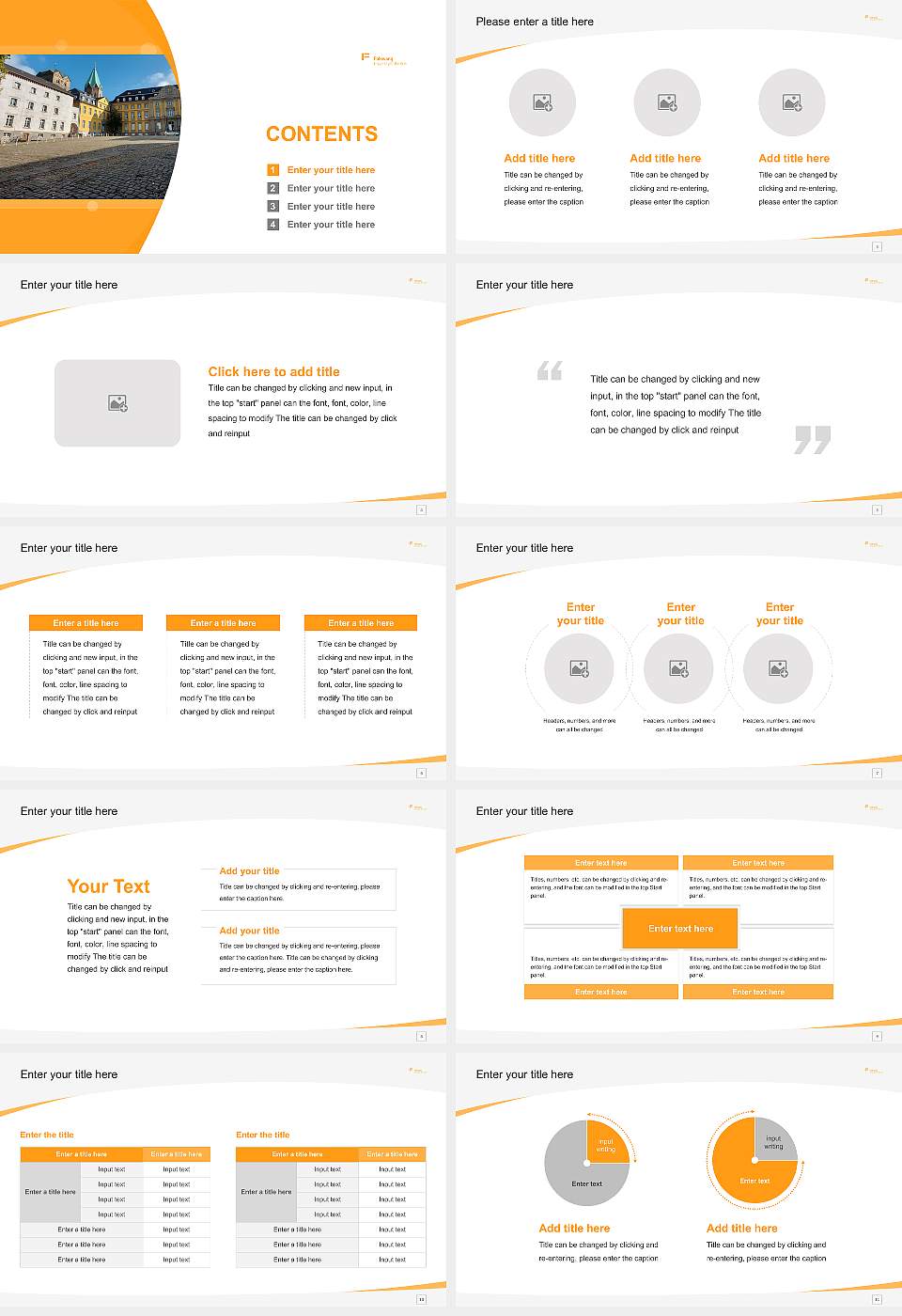 Folkwang University of the Arts Course/Courseware Creation PPT Template16:9 ratio PPT effect preview image2