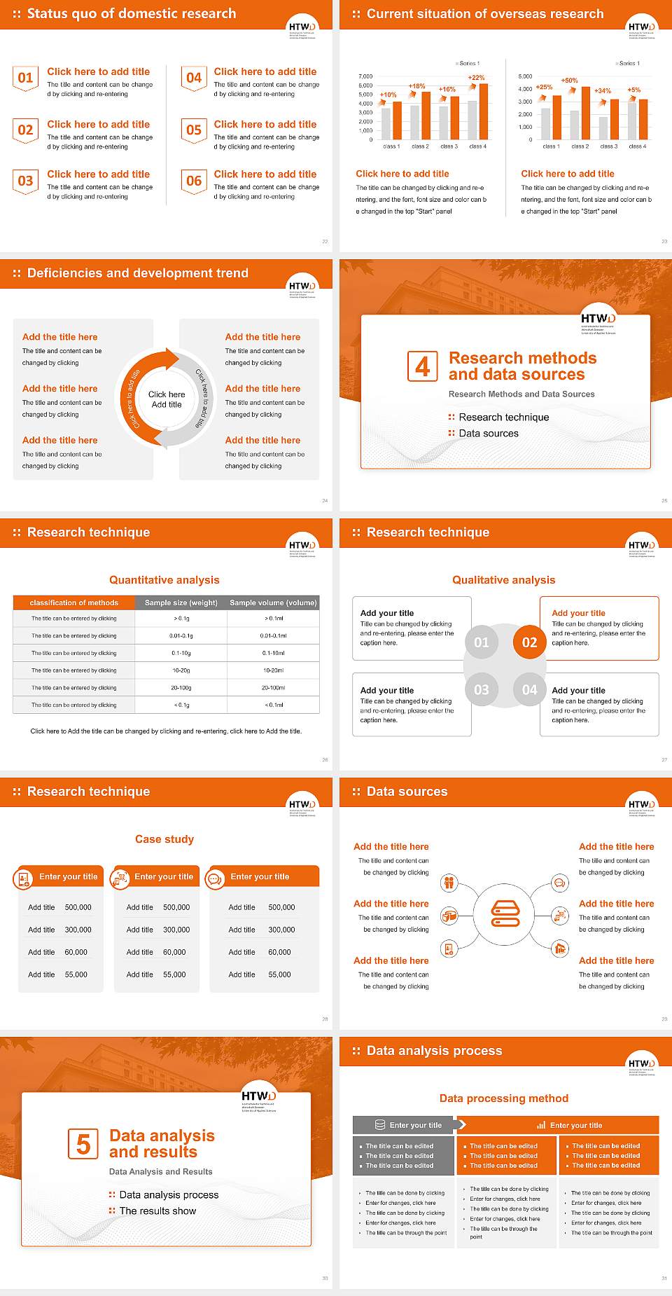 Dresden University of Applied Sciences Graduation Thesis Defense PPT Template4:3 ratio PPT effect preview image4