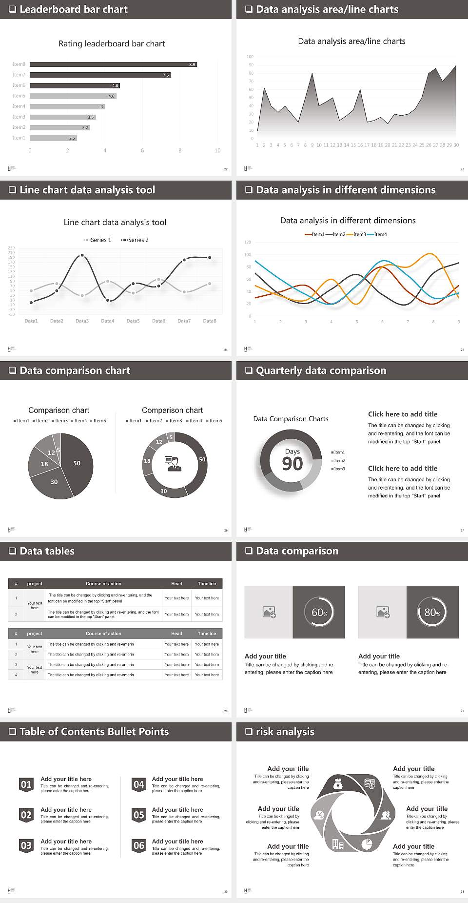 Hannover University of Applied Sciences and Arts General PPT Template4:3 ratio PPT effect preview image4