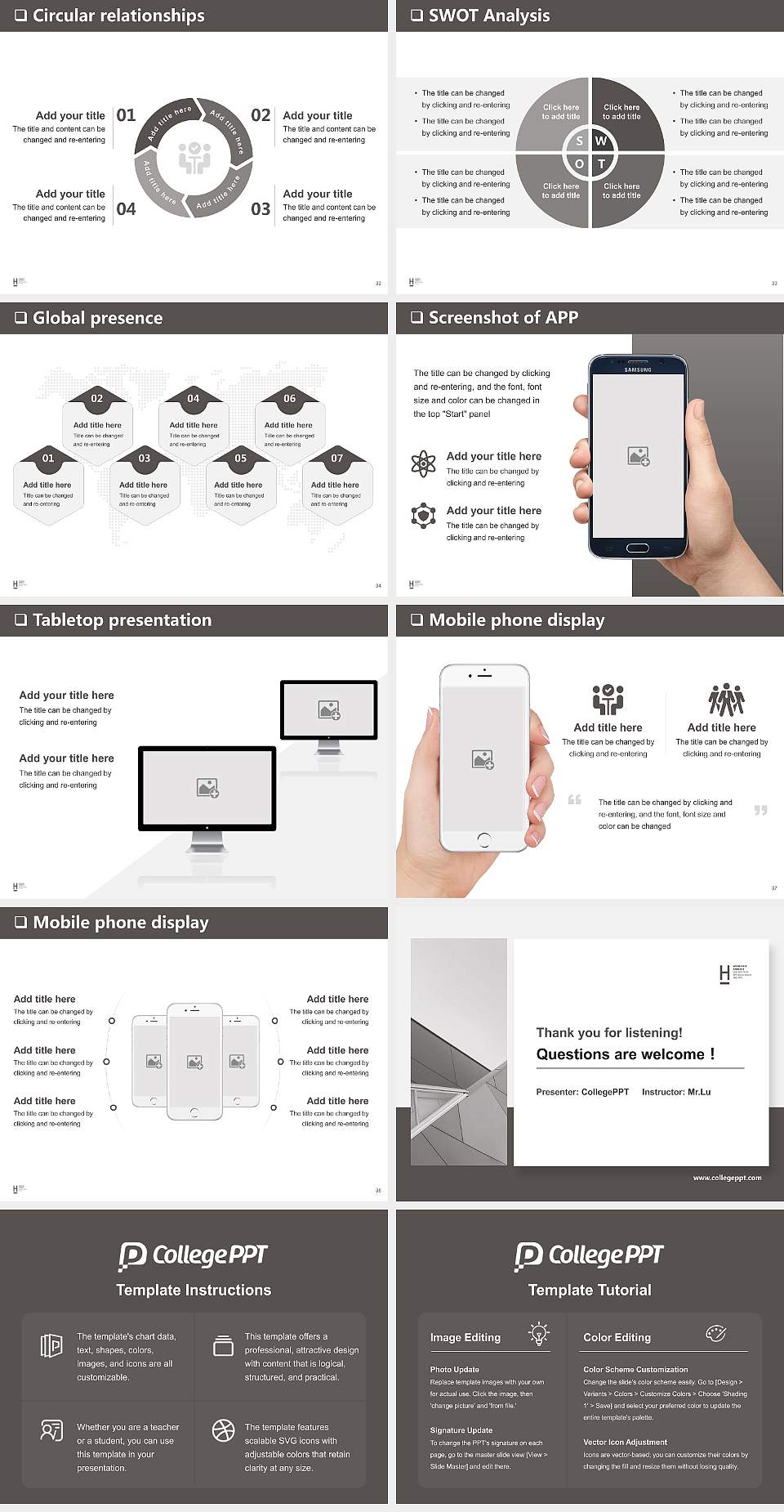 Hannover University of Applied Sciences and Arts General PPT Template4:3 ratio PPT effect preview image5