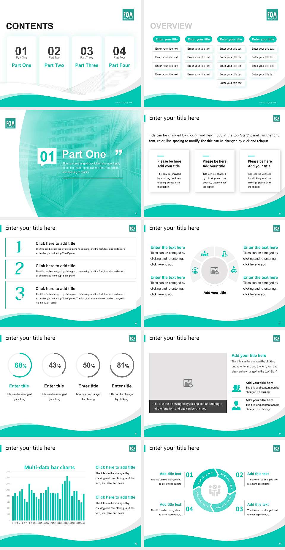 FOM University of Applied Sciences for Economics and Management Lecture Sharing and Networking Event PPT Template4:3 ratio PPT effect preview image2
