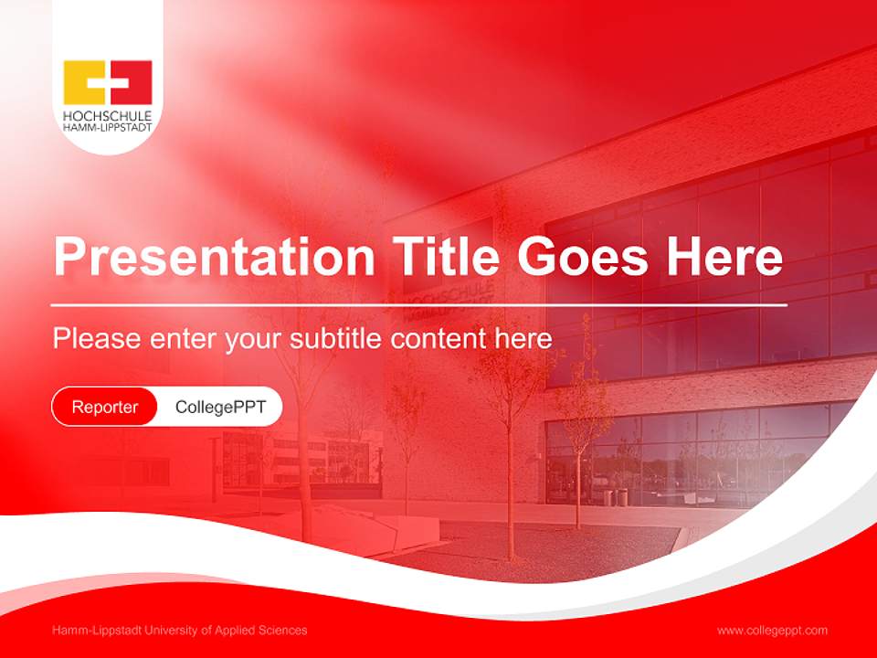 Hamm-Lippstadt University of Applied Sciences Lecture Sharing and Networking Event PPT Template4:3 ratio PPT effect preview image4