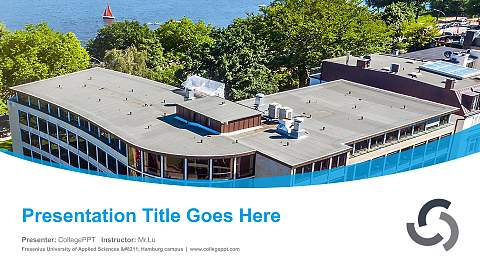 Fresenius University of Applied Sciences – Hamburg campus Course/Courseware Creation PPT Template