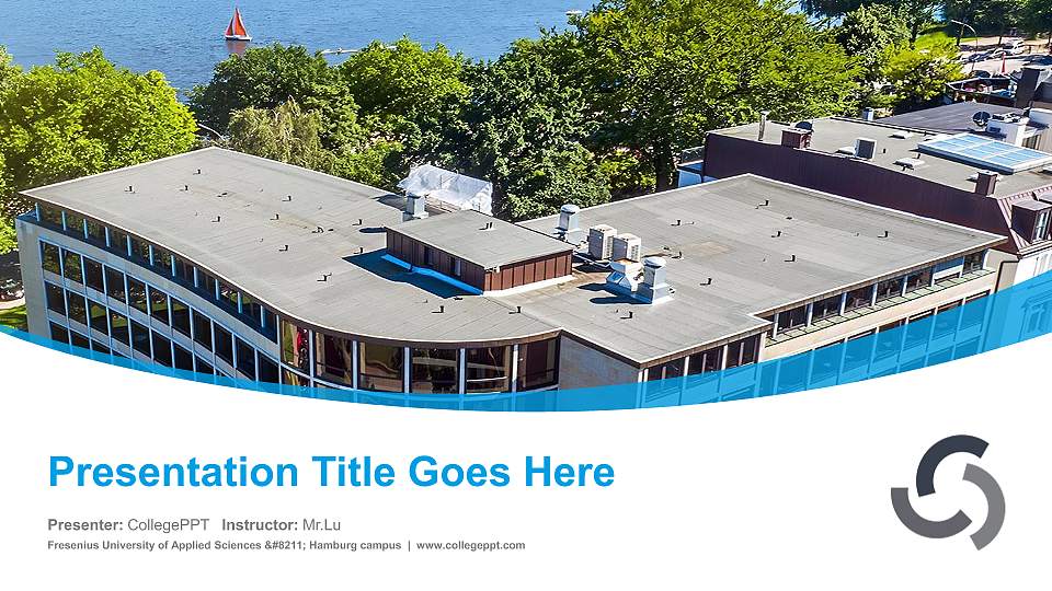 Fresenius University of Applied Sciences – Hamburg campus Course/Courseware Creation PPT Template16:9 ratio PPT effect preview image