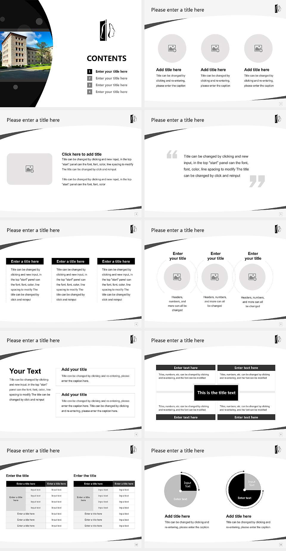 Franz Liszt University of Music Weimar Course/Courseware Creation PPT Template4:3 ratio PPT effect preview image2