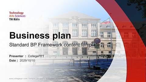 Cologne University of Applied Sciences Competition/Entrepreneurship Contest PPT Template