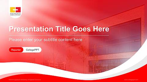 Hamm-Lippstadt University of Applied Sciences Lecture Sharing and Networking Event PPT Template