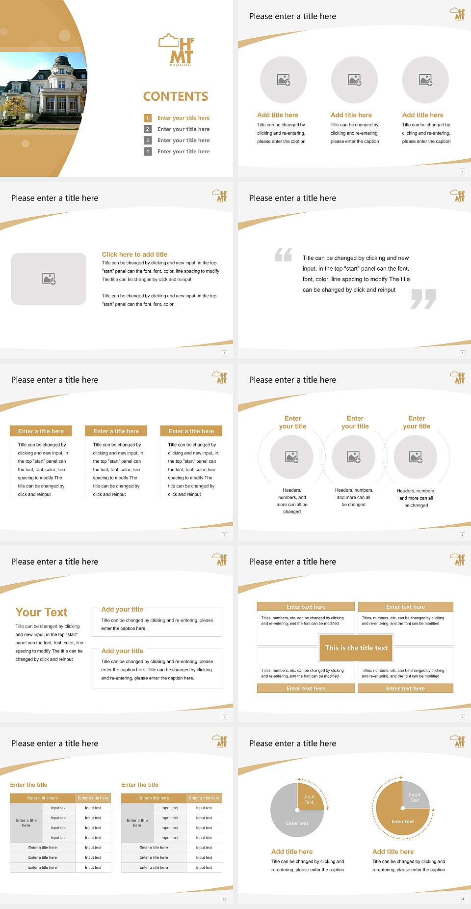 Hamburg University of Music and Theatre Course/Courseware Creation PPT Template4:3 ratio PPT effect preview image2
