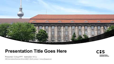 CBS International Business School – Berlin campus Course/Courseware Creation PPT Template