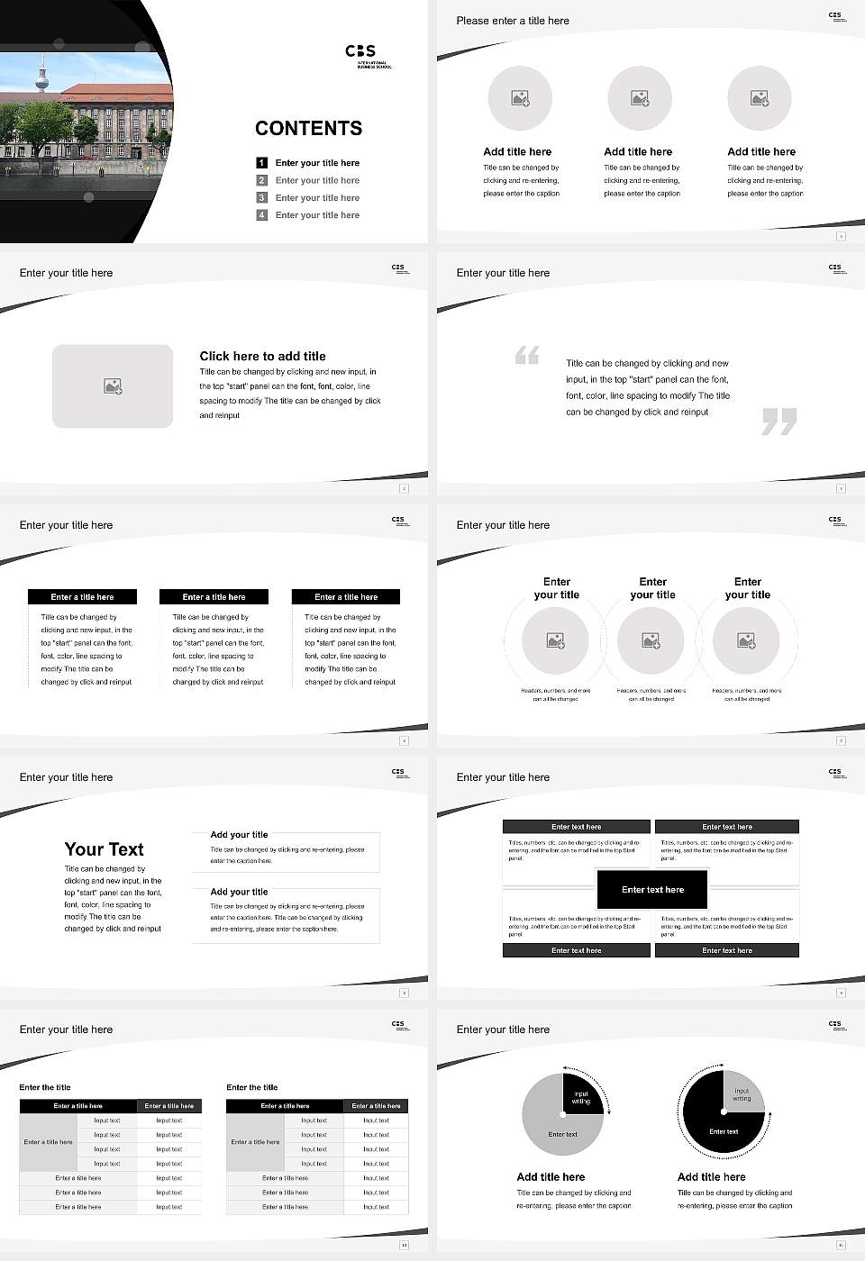 CBS International Business School – Berlin campus Course/Courseware Creation PPT Template16:9 ratio PPT effect preview image2