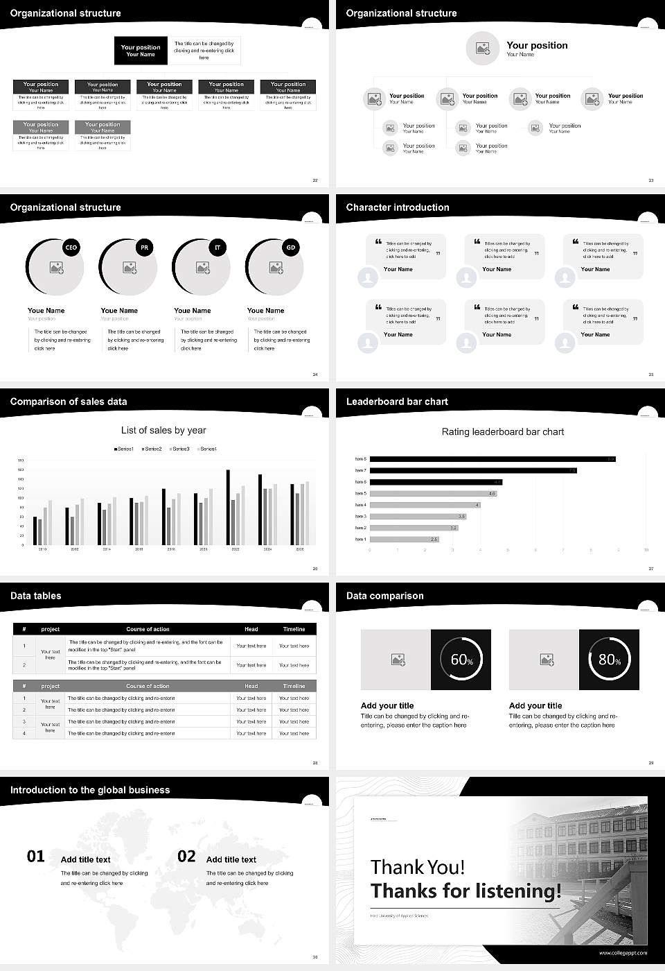 Harz University of Applied Sciences Academic Presentation/Research Findings Report PPT Template16:9 ratio PPT effect preview image4