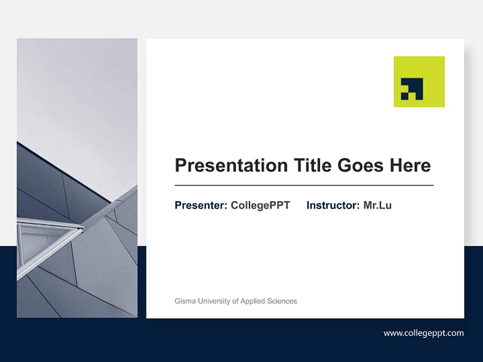 Gisma University of Applied Sciences General PPT Template4:3 ratio PPT effect preview image6