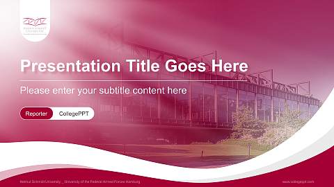 Helmut Schmidt University _ University of the Federal Armed Forces Hamburg Lecture Sharing and Networking Event PPT Template