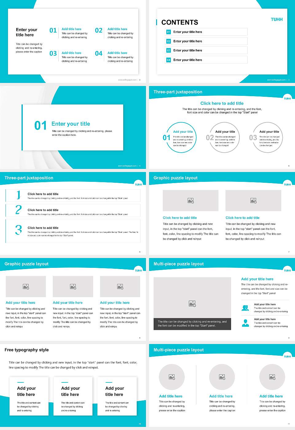 Hamburg University of Technology Academic Presentation/Research Findings Report PPT Template16:9 ratio PPT effect preview image2