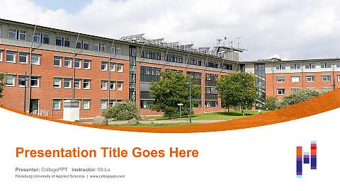 Flensburg University of Applied Sciences Course/Courseware Creation PPT Template