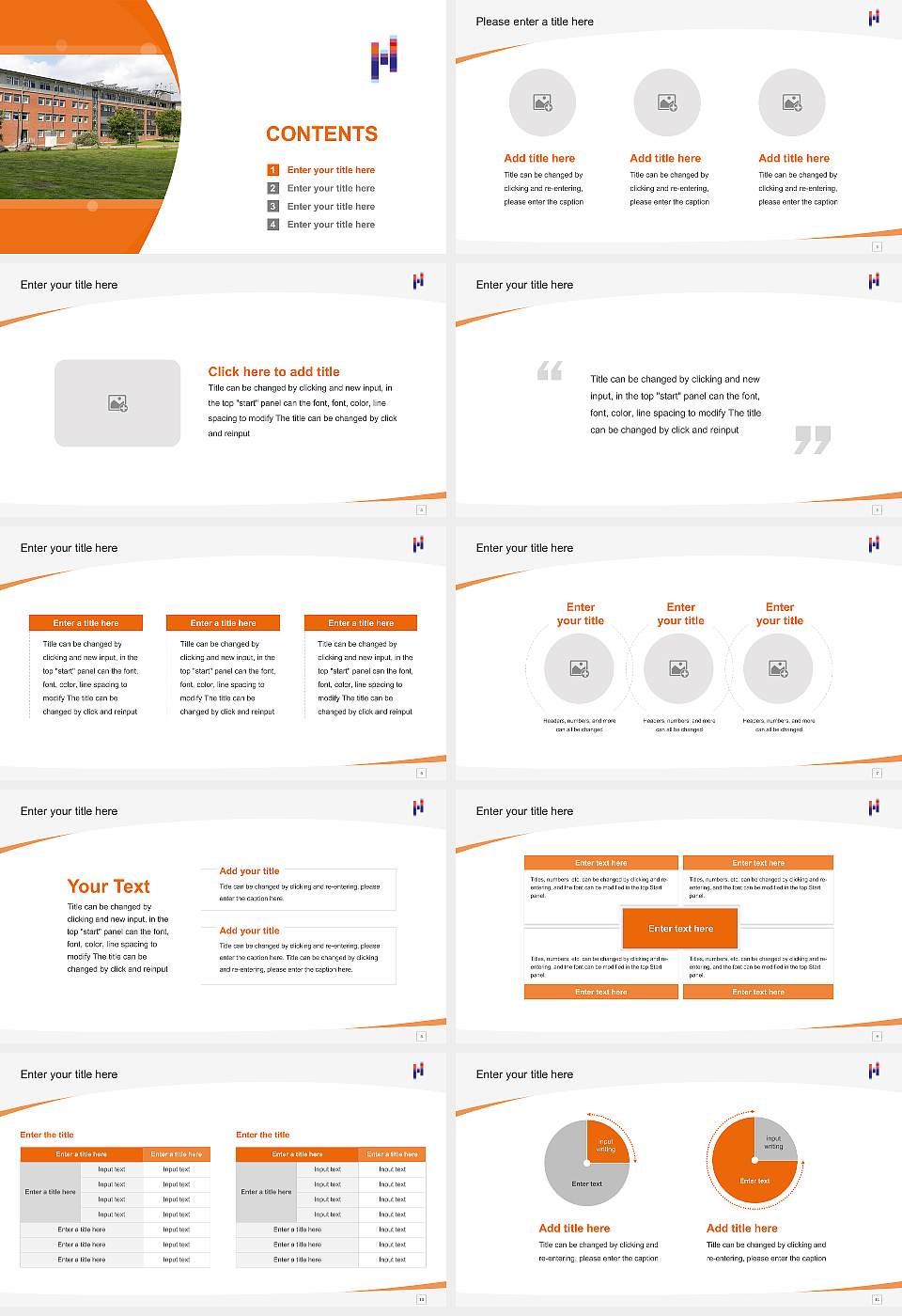 Flensburg University of Applied Sciences Course/Courseware Creation PPT Template16:9 ratio PPT effect preview image2