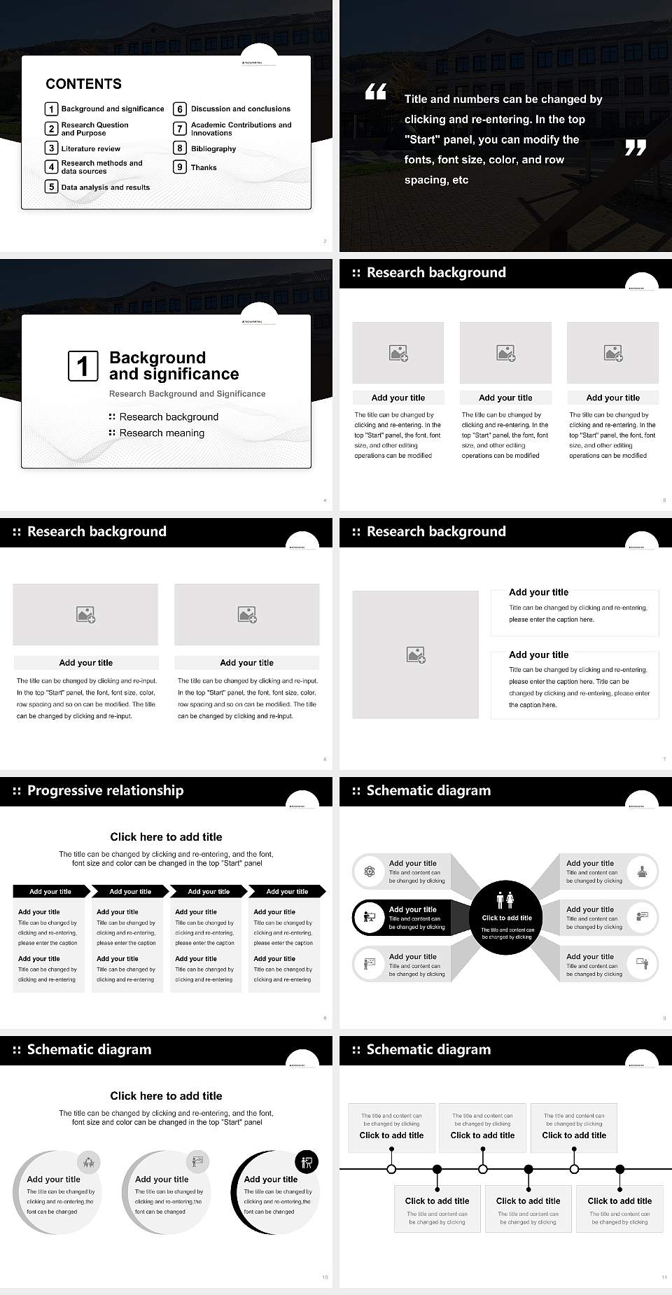 Harz University of Applied Sciences Graduation Thesis Defense PPT Template4:3 ratio PPT effect preview image2