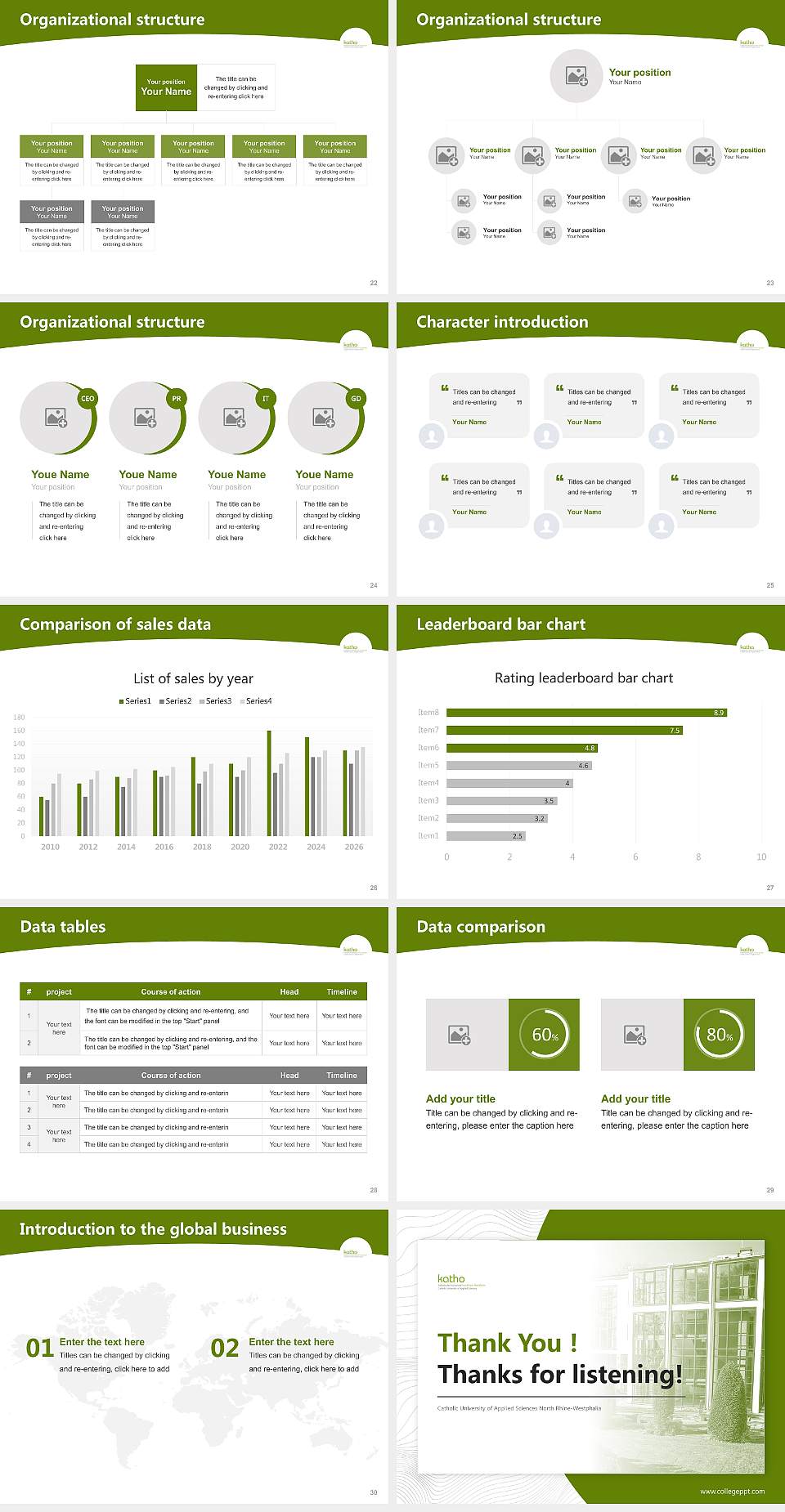 Catholic University of Applied Sciences North Rhine-Westphalia Academic Presentation/Research Findings Report PPT Template4:3 ratio PPT effect preview image4