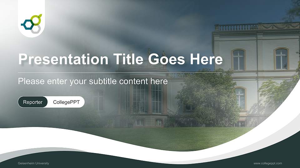 Geisenheim University Lecture Sharing and Networking Event PPT Template16:9 ratio PPT effect preview image