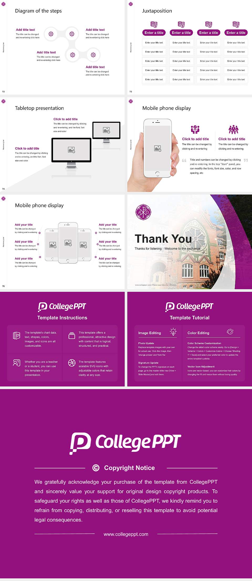 Friedensau Adventist University Competition/Entrepreneurship Contest PPT Template4:3 ratio PPT effect preview image9