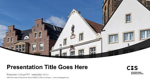 CBS International Business School – Rheine campus Course/Courseware Creation PPT Template