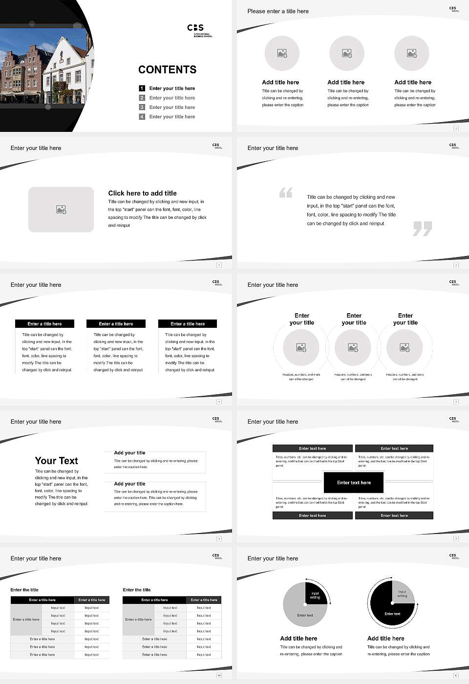 CBS International Business School – Rheine campus Course/Courseware Creation PPT Template16:9 ratio PPT effect preview image2
