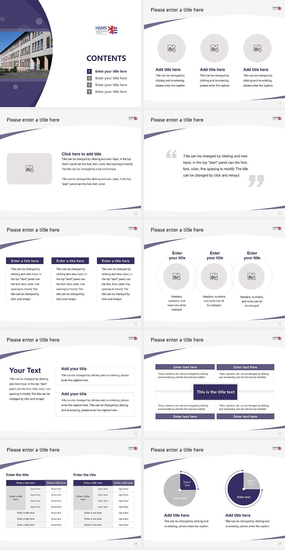 Hessian University of Public Management and Security Course/Courseware Creation PPT Template4:3 ratio PPT effect preview image2