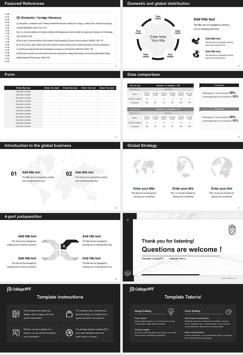 EBS University of Business and Law Thesis Proposal/Graduation Defense PPT Template16:9 ratio PPT effect preview image4