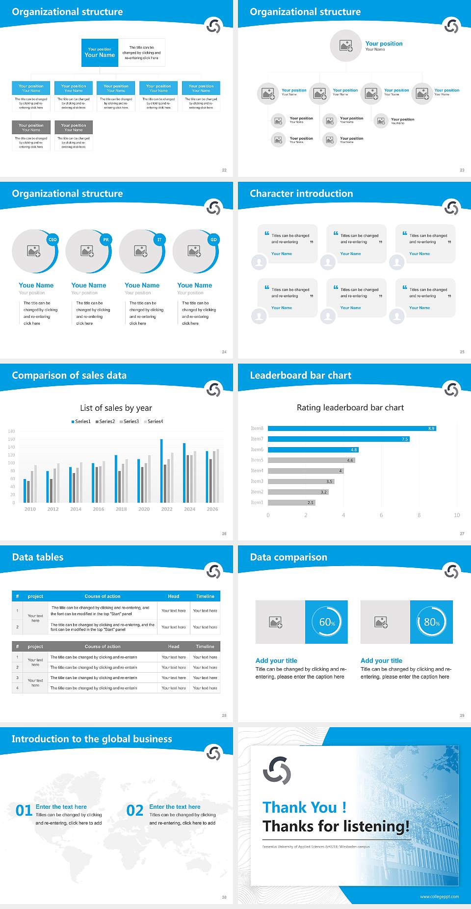 Fresenius University of Applied Sciences – Wiesbaden campus Academic Presentation/Research Findings Report PPT Template4:3 ratio PPT effect preview image4