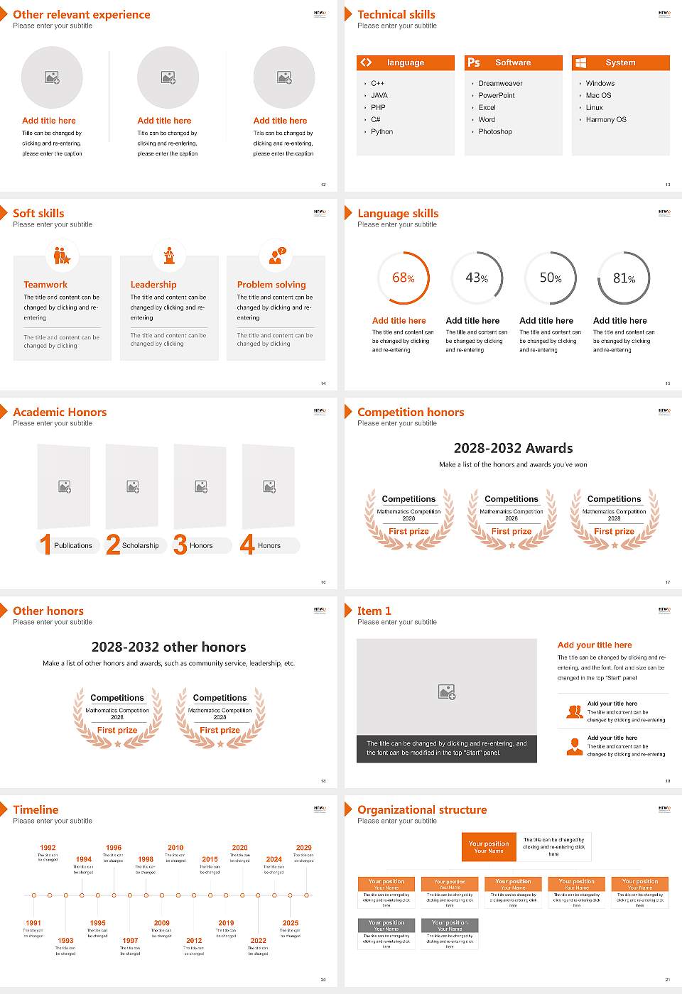 Dresden University of Applied Sciences Resume PPT Template16:9 ratio PPT effect preview image3