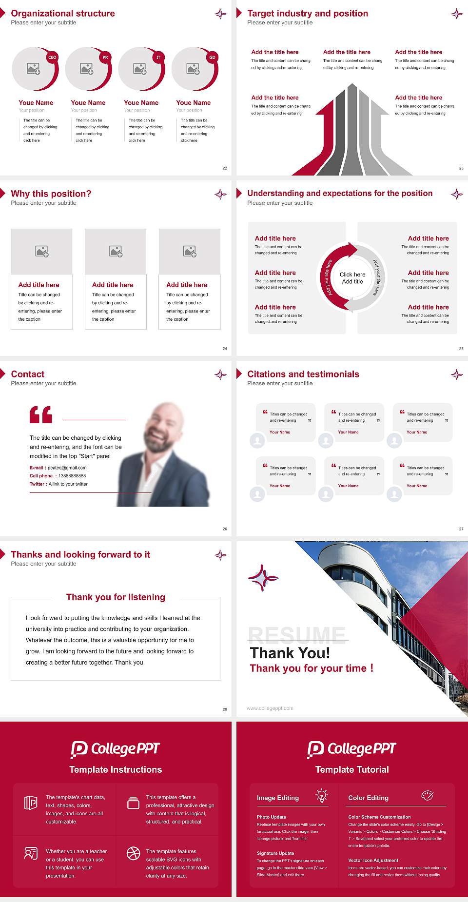 Catholic University of Applied Sciences Mainz Resume PPT Template4:3 ratio PPT effect preview image4