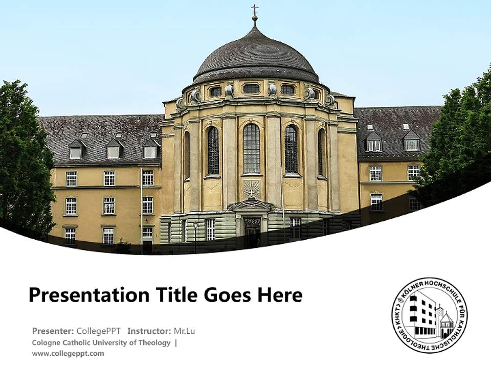 Cologne Catholic University of Theology Course/Courseware Creation PPT Template4:3 ratio PPT effect preview image5