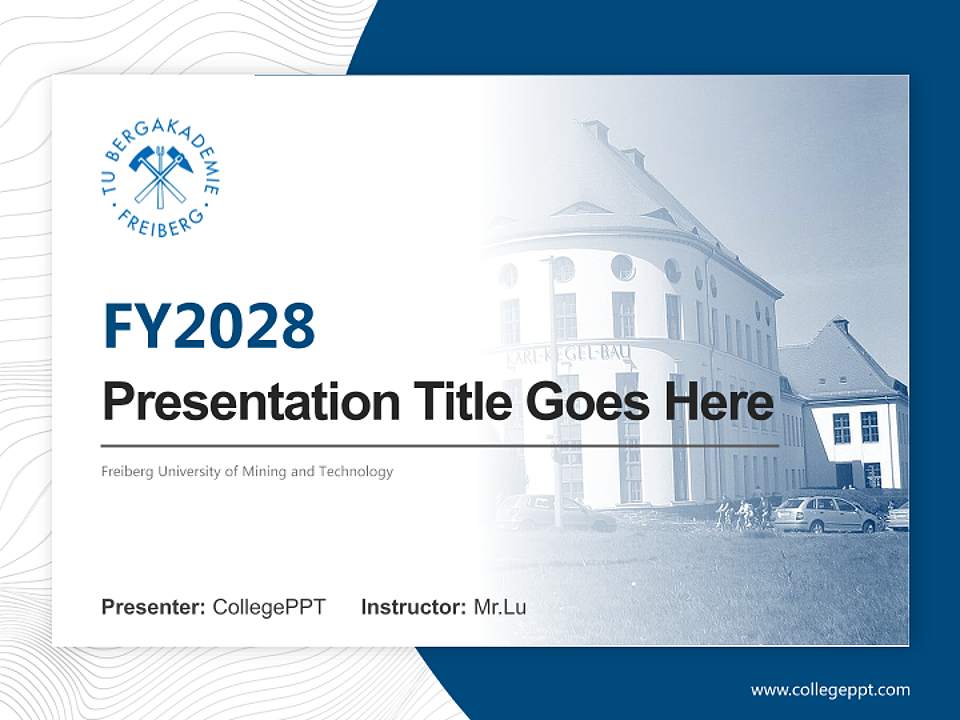 Freiberg University of Mining and Technology Academic Presentation/Research Findings Report PPT Template4:3 ratio PPT effect preview image5