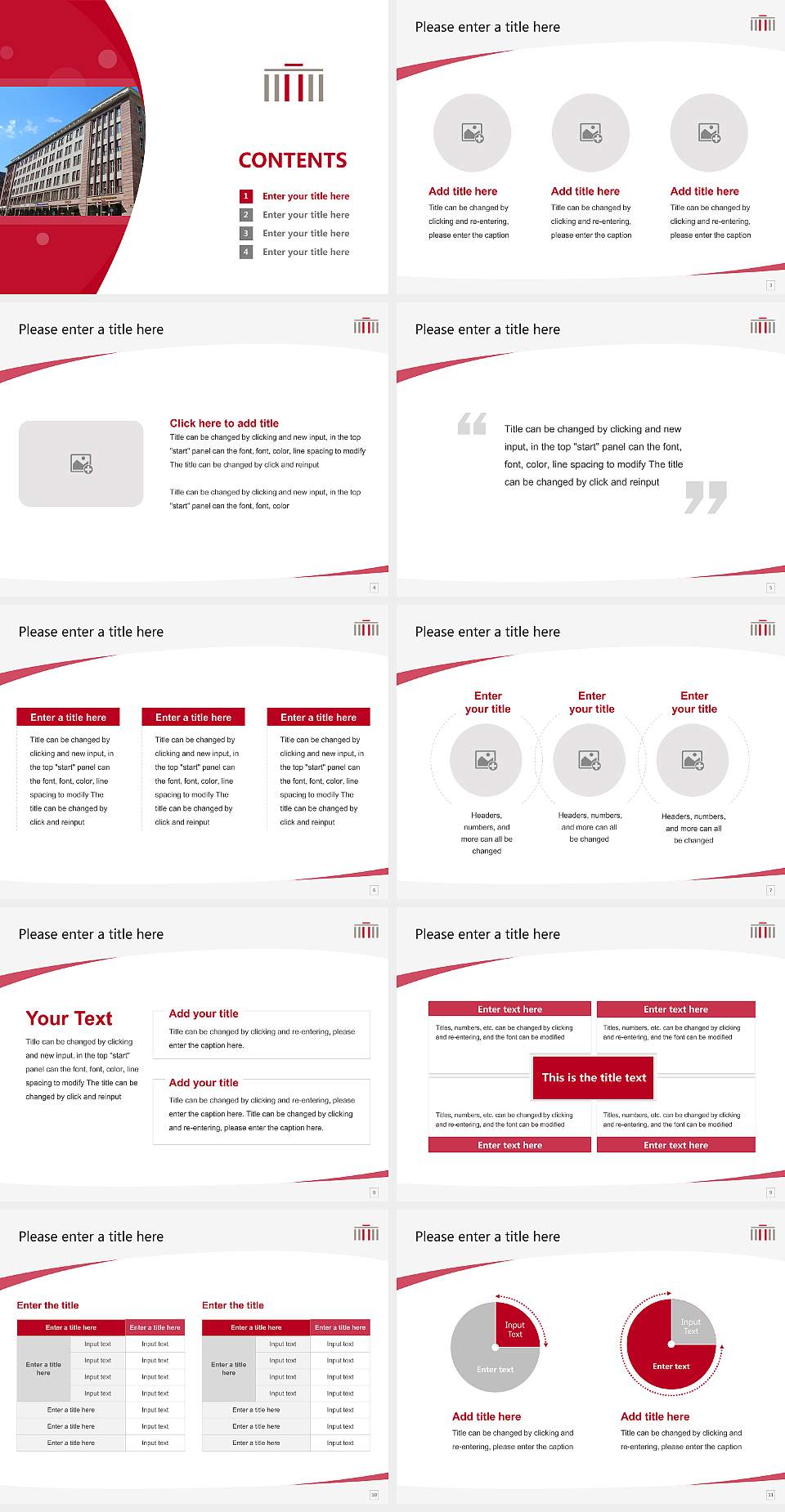 Hertie School Course/Courseware Creation PPT Template4:3 ratio PPT effect preview image2