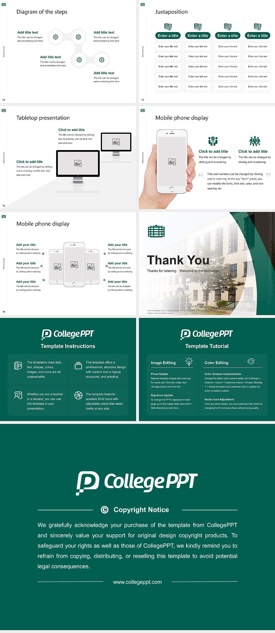 Chemnitz University of Technology – Wilhelm-Raabe-Straße campus Competition/Entrepreneurship Contest PPT Template4:3 ratio PPT effect preview image9