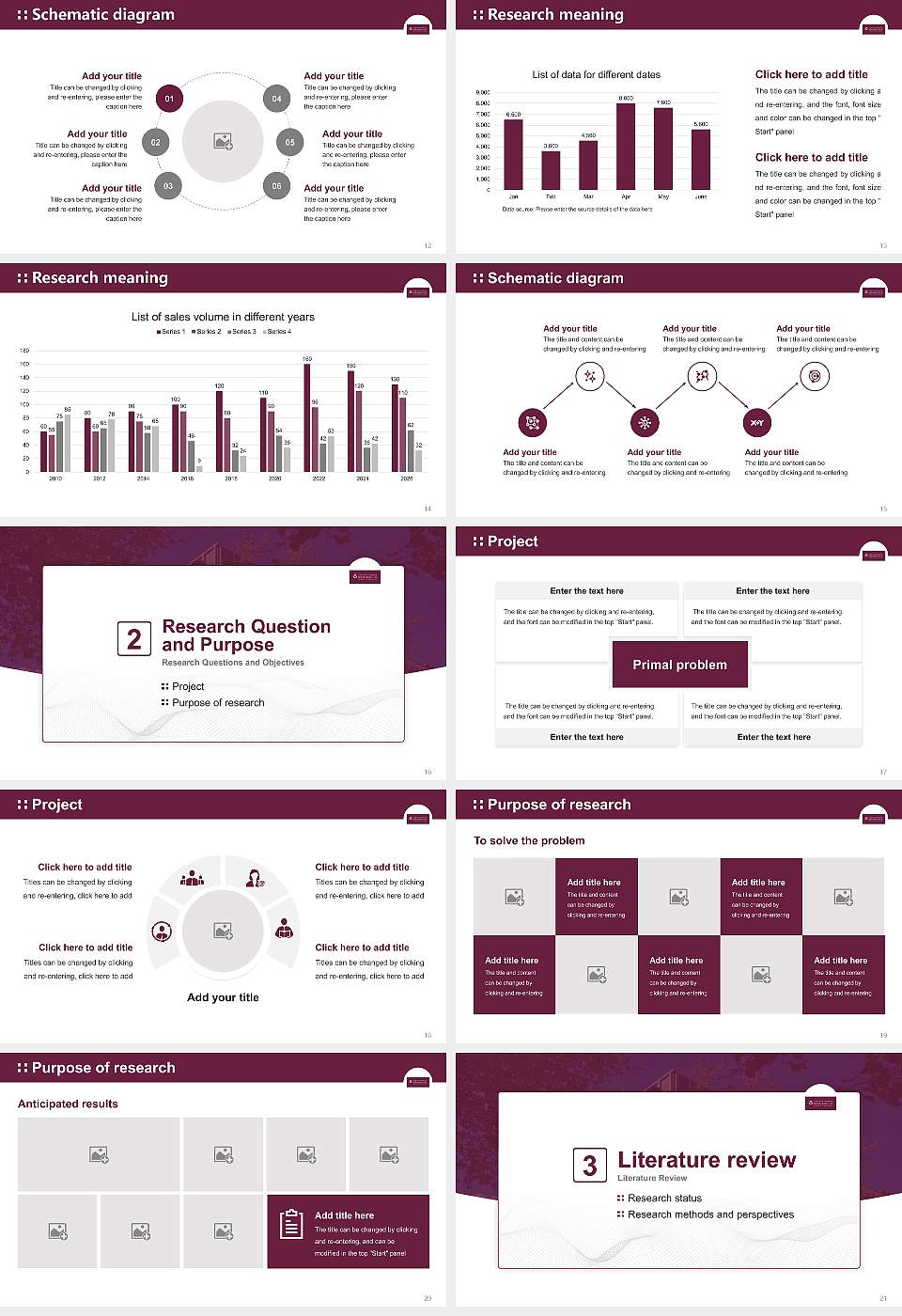Charlotte Fresenius University Graduation Thesis Defense PPT Template16:9 ratio PPT effect preview image3