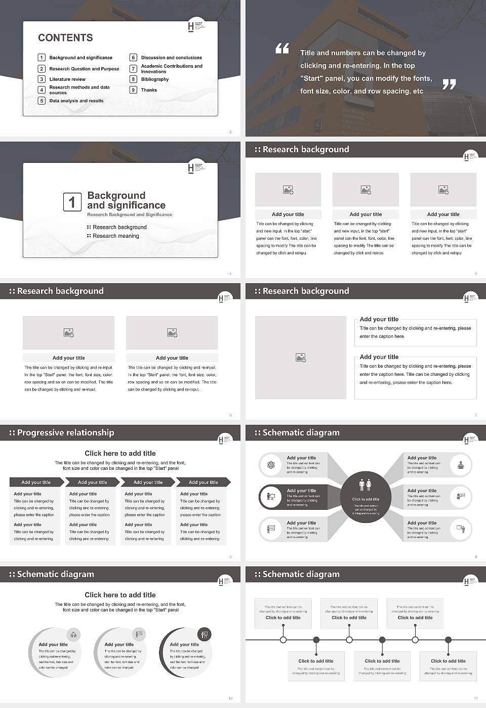 Hannover University of Applied Sciences and Arts Graduation Thesis Defense PPT Template16:9 ratio PPT effect preview image2