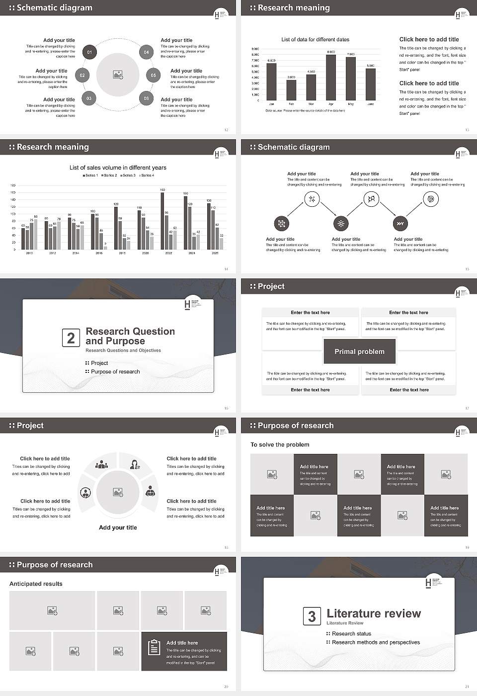 Hannover University of Applied Sciences and Arts Graduation Thesis Defense PPT Template16:9 ratio PPT effect preview image3